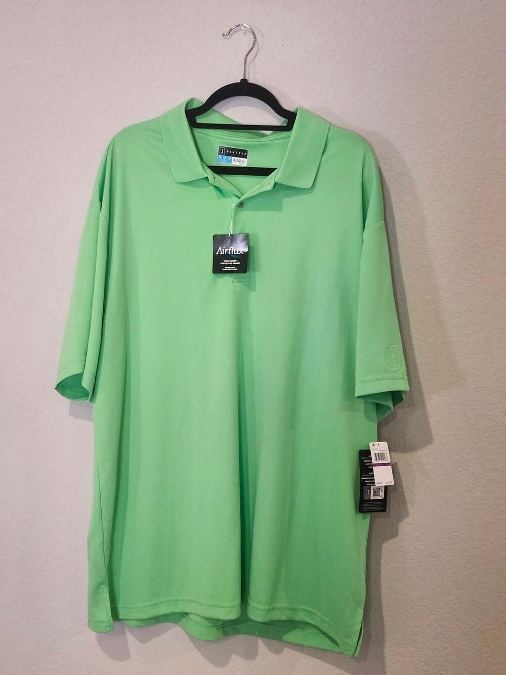 PGA Tour Men's Airflux Golf Polo Shirt